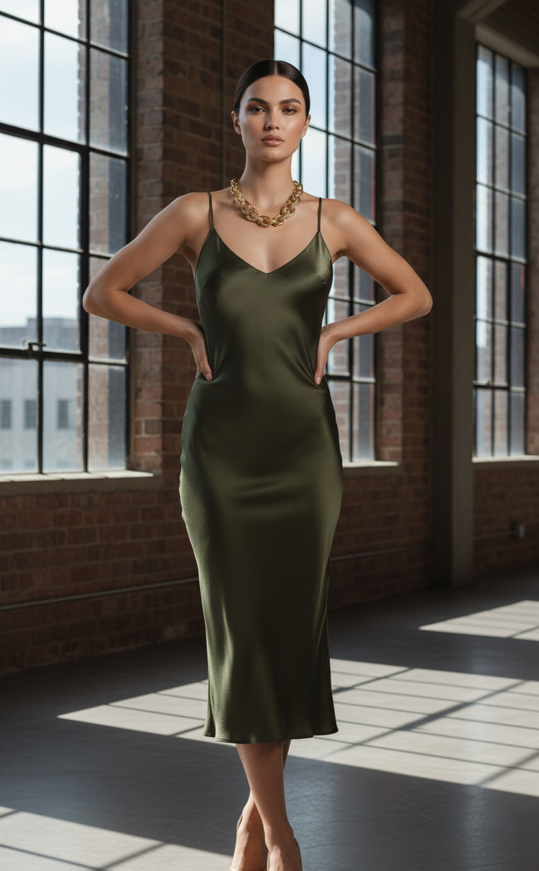 Collana Maxi Maglia Ibrida Tono Oro - Finitura Glitter & Lucida