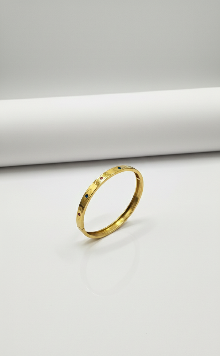 Bracciale Tennis Multi-Gemma in Placcato Oro