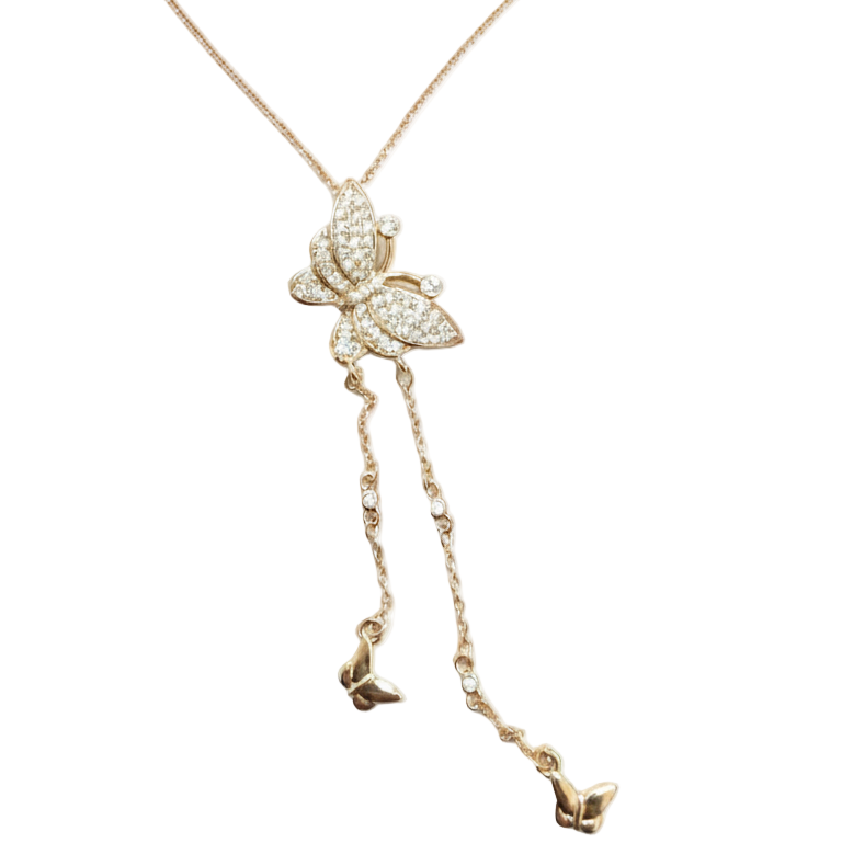 Collana Pendente Farfalla Luccicante - Luce di Gemma