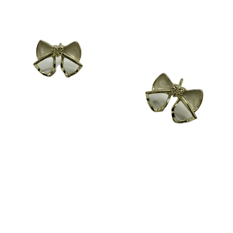 Orecchini a Lobo Eleganti a Fiocco Dorato - Gioiello Ipoallergenico Luce di Gemma