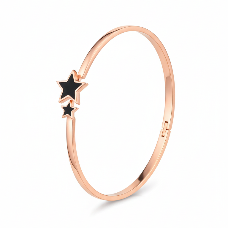 Bracciale Rigido "Stelle Cadenti" - Elegante Bangle